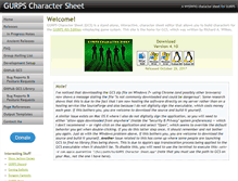Tablet Screenshot of gurpscharactersheet.com